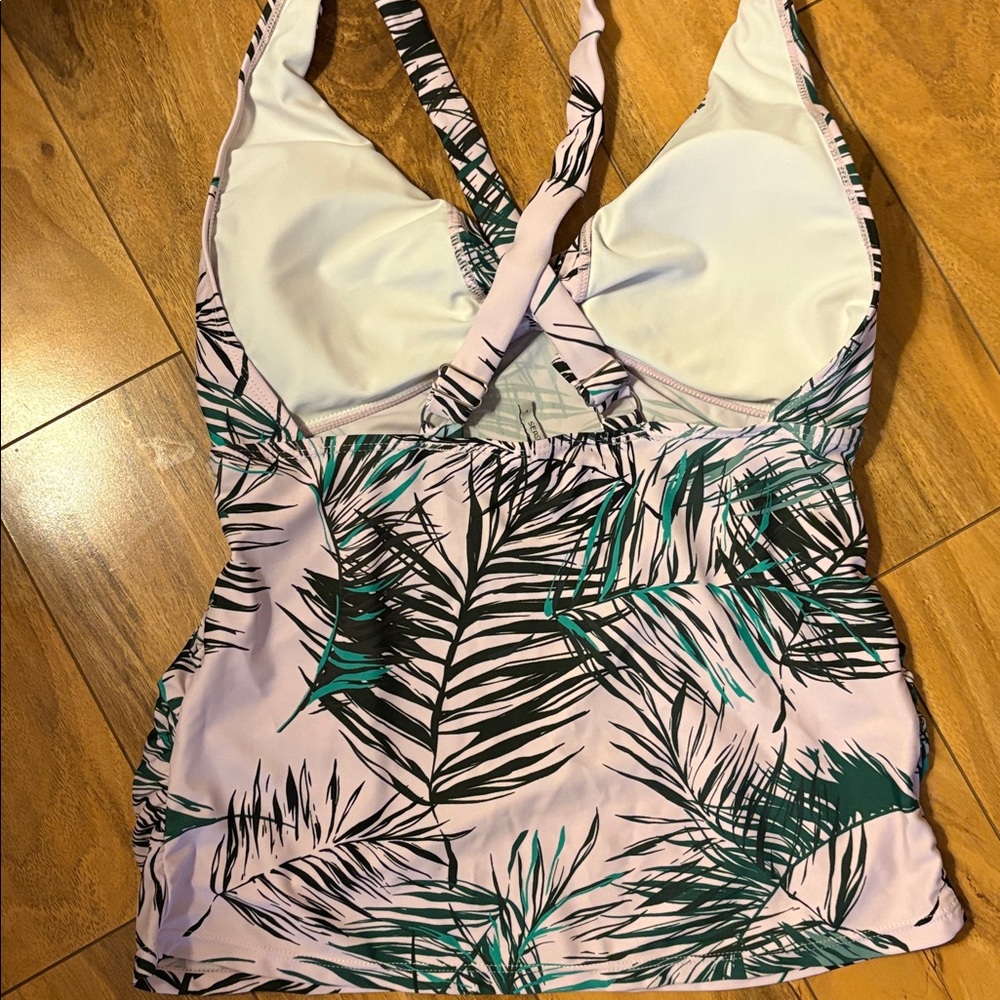 Tropical Leaf Print tankini - Picture 4 of 4